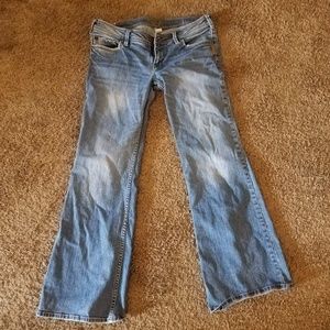 Womens silver jeans